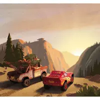 Overig Fotobehang Cars Sundown - Meerkleurig - 2,80m X 300cm