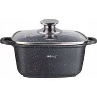 KINGHOFF 1604 - Braadpan - vierkant - 26 cm - 5.5 liter