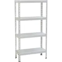 Avasco Opbergrek - Stellingkast Solid 50 - 200 kg draagkracht - 145x72,5x30 cm - Wit