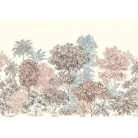 Komar Fotobehang Painted Trees - Meerkleurig - 2,80m X 400cm