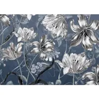 Overig Fotobehang Merian Blue - Blauw - 2,50m X 350cm