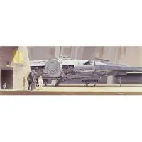 Komar Papierfotobehang Star Wars Millennium Falcon - Beige - 1,27m X 368cm