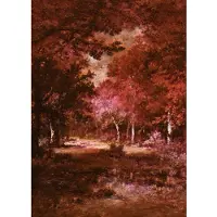 Overig Fotobehang Autumna Rosso - Meerkleurig - 2,80m X 200cm