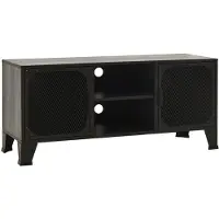 vidaXL Tv-meubel 105x36x47 cm metaal en MDF grijs