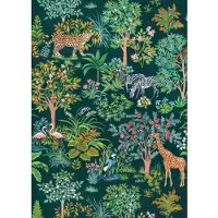 Overig Fotobehang Happy Jungle - Meerkleurig - 2,80m X 200cm