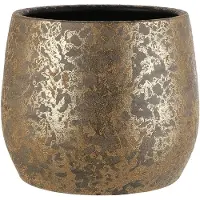 Praxis Bloempot Clemente - Terra/goud - 32x32x25,5cm