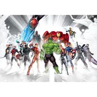 Komar Fotobehang Avengers Unit - Meerkleurig - 2,54m X 368cm