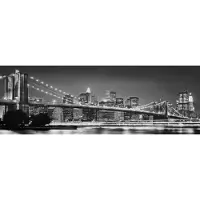 Komar Vliesbehang Digitale print vlies - Brooklyn Bridge - Afmeting 400 x 140 cm (1 stuk)