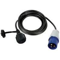 Velleman Verloopkabel H07RN-F 3G1.5 - 3 m - 16 A 230 V - type F naar CEE - blauw