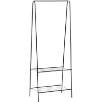 Super Merchant Kledingrek 59x35x150 cm zwart