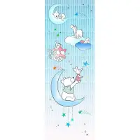 Komar Fotobehang Winnie De Poeh Knorretje En Sterren - Blauw - 2,80m X 100cm