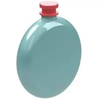 Kikkerland Ronde heupfles, Heupfles, Groen, Rood