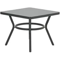 Garden Impressions Mina tuintafel 90x90xH71 - donker grijs