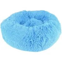 Flamingo Mand "Krems" – Rond – Blauw – 50 x 32 x 18 cm – Comfortabele Mand voor Katten en Kleine Honden zoals Chihuahua, Maltezer en Yorkshire Terrier