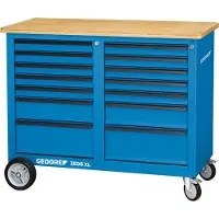 Gedore 2528088 Verrijdbare werkbank (l x b x h) 1200 x 1250 x 985 mm Blauw