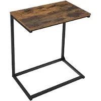 Songmics Hoppa! Industriële Bijzettafel - 55 x 35 x 66 cm - Bruin/Zwart