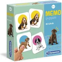 Clementoni Bordspel Memo Puppies - 80 kaarten