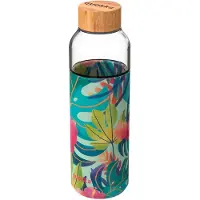 Quokka Drinkfles Flow Tropical Glas 660 Ml Blauwgroen