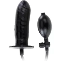 Baile Bigger Joy - Opblaasbare Dildo - Snelventiel leeglopen - 16cm - Zwart