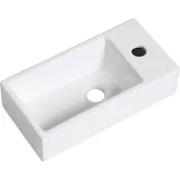 Guido Gusto Fontein Mia 40.5x20x10.5cm glans wit rechts