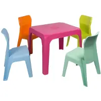 Garbar Jan 1 Play Table And Chair Set Veelkleurig Kinderen