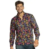 Boland Blouse Flower Power Hippie Heren