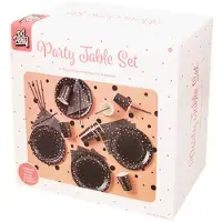 Paper Dreams Party table set - roze/zwart zwart Papier Paperdreams Serviesset