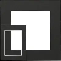 Deknudt Frames passe-partout - zwart - foto 15x23 - buitenmaat 20x30