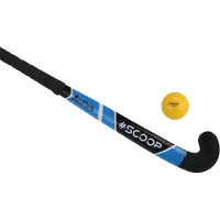 Scoop Straat Hockeystick - straat hockey set - zwart/blauw - Hockeystick Junior - 30 Inch