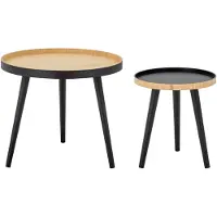 Bloomingville Cappuccino salontafel, zwart, bamboe