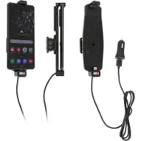 Brodit houder geschikt voor Samsung Galaxy S20 Ultra Actieve houder met 12V USB plug. Met hoes