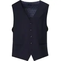Pierre Cardin Modern Fit Vest marine, Effen