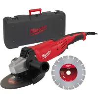 Milwaukee AG 22-230 Haakse slijpmachine + diamantset