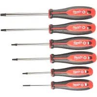 Milwaukee Torx schroevendraaierset - - 6 stuks - T10 / T15 / T20 / T25 / T30 / T40 - Magnetische bits