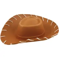 Henbrandt - Cowboy hoed - Volwassenen - Unisex - Indiaan - Voor Carnaval of Western Thema feest - Wild West Cowboyhoed: Maat 58 - Bruin