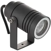 LUCANDE buitenspot Galina, grondspies, stekker, grijs, 11 cm Galina, alu / grijs / zink, Aluminium, Modern