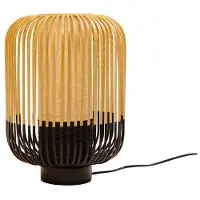Forestier Tafellampe , Bamboo Light M, Zwart, Woonkamer, Bamboe, Designer