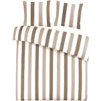 Papillon Dekbedovertrek Scott Beige Satijn-240 x 200 / 220 cm | Lits-Jumeaux