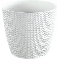 Prosperplast 3.5l Wheaty Collection 189x189x167 Mm Flowerpot Wit