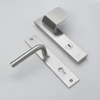 Tzunali MASSIEF RVS Deurbeslag. Model TAMEGA SKG*** BREED T=15/5 VKTB (kerntrek) PC92 BUITEN GREEP COMPO; BINNEN KRUK PORTO