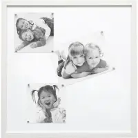 Deknudt Frames magneetbord S41VF1 M - witte schilderlook - 50x50 cm