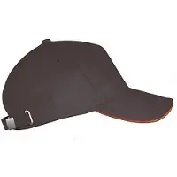 Sols Unisex Lange Strandkap (Donkergrijs/Oranje)