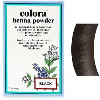Colora - Henna Poeder Natuurlijke Organische Haarkleur Zwart - 2 oz.