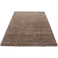 Muratap Basic shaggy vloerkleed caramel hoogpolig- 300x400 cm