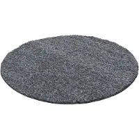 Muratap Basic rond shaggy vloerkleed hoogpolig- 120 cm rond