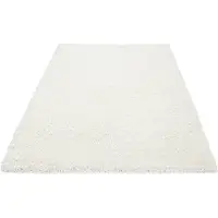 Muratap Basic shaggy vloerkleed creme hoogpolig- 80x150 cm