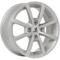 ITWHEELS Aluminium velg 16 inch Alisia 4x108 6,5J ET45, Kleur Glanzzilver