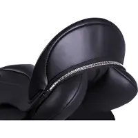 QHP Zadelsieraad Brittany - maat Pony - black/silver
