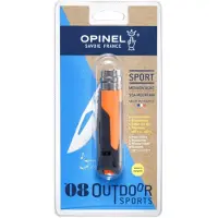 Opinel Outdoor Fluo N°08 zakmes survival met fluit en Virobloc - orange