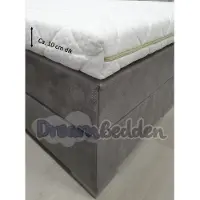 Bamboo Topdekmatras - Topper 140x200 - HR60 koudschuim - - 10 cm dik - Medium/stevig